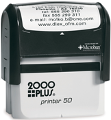 Printer 50  Self-Inking Stamp-Max 7 Lines 1-1/4in x 2-3/4in
